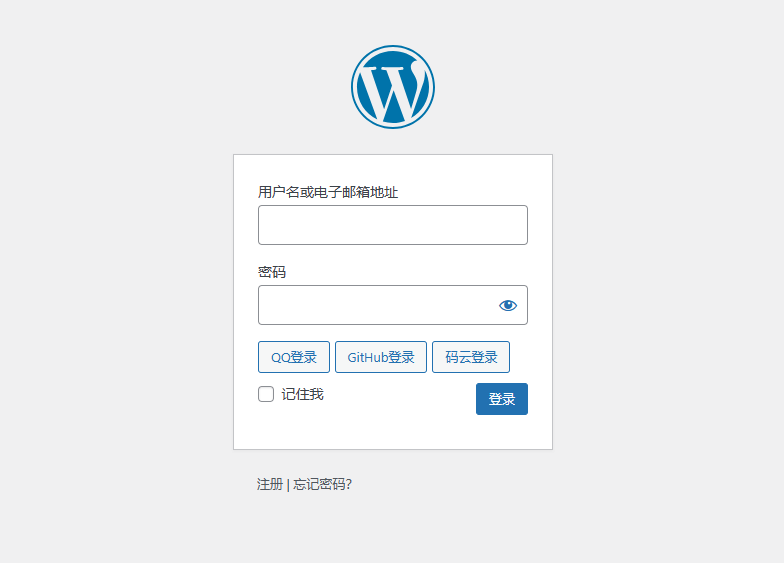 WordPress 纯代码美化默认登录页面